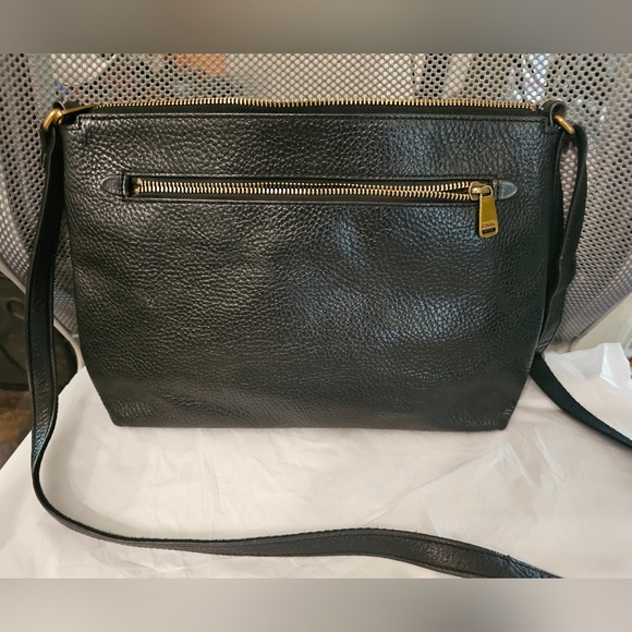 Fossil Kinley Leather Black Crossbody Black - Like New Condition - Picture 4 of 7